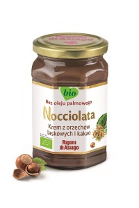 KREM Z ORZECHÓW LASKOWYCH I KAKAO BEZGLUTENOWY BIO 250 g - NOCCIOLATA