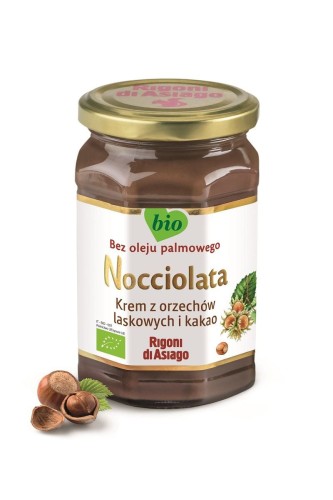8052575091374 KREM Z ORZECHÓW LASKOWYCH I KAKAO BEZGLUTENOWY BIO 250 g - NOCCIOLATA