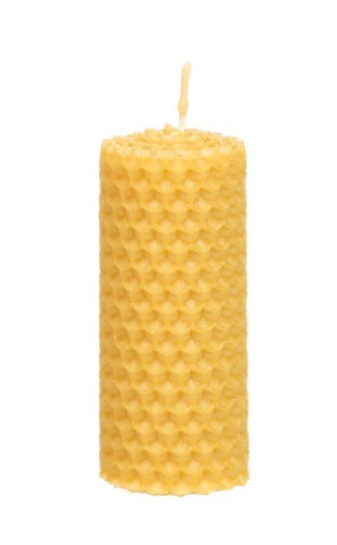 5904804126186 ŚWIECA ZWIJANA Z WĘZY PSZCZELEJ 8/3 cm - PASIEKA RODZINNA