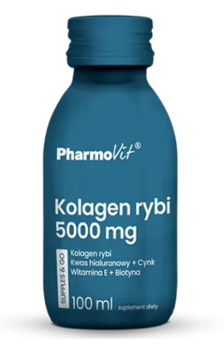 5904703901051 SHOT KOLAGEN RYBI 5000 mg BEZGLUTENOWY 100 ml - PHARMOVIT