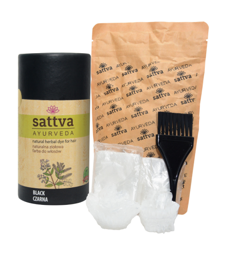 5903794180000 HENNA CZARNA ECO 150 g - SATTVA (AYURVEDA)