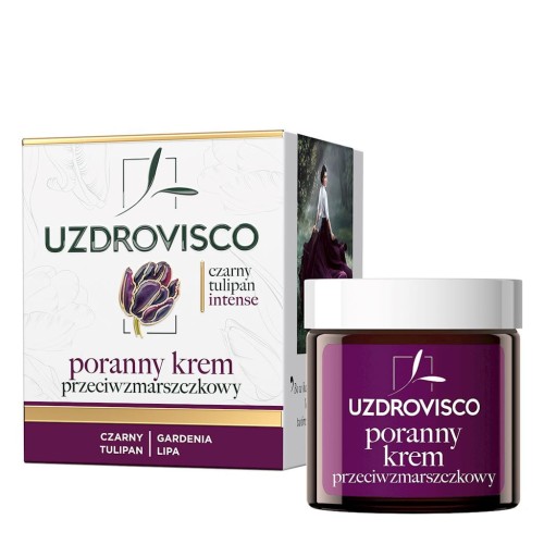 5904917481400 KREM DO TWARZY PRZECIWZMARSZCZKOWY NA DZIEŃ 50 ml - UZDROVISCO (CZARNY TULIPAN INTENSE)