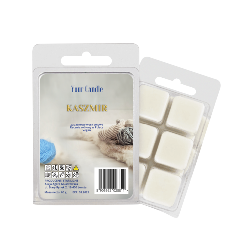 5905562028811 WOSK ZAPACHOWY SOJOWY KASZMIR (6 x 10 g) 60 g - YOUR CANDLE