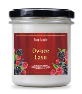 ŚWIECA SOJOWA ZAPACHOWA OWOCE LASU 300 ml - YOUR CANDLE