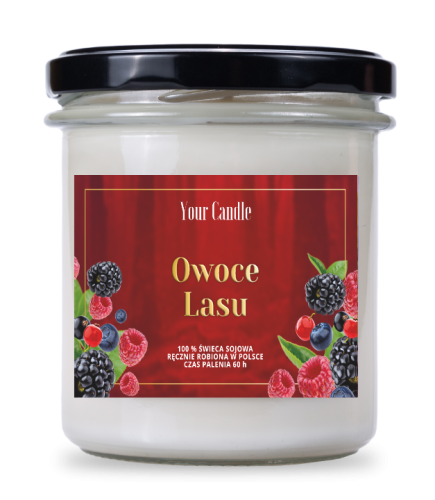 5905562028859 ŚWIECA SOJOWA ZAPACHOWA OWOCE LASU 300 ml - YOUR CANDLE