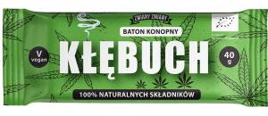 BATON BAKALIOWY Z NASIONAMI KONOPI "KŁĘBUCH" BEZGLUTENOWY BIO 40 g - ZMIANY ZMIANY