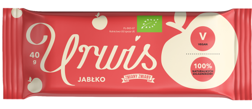 5905279630277 BATON BAKALIOWY Z JABŁKIEM "URWIS" BEZGLUTENOWY BIO 40 g - ZMIANY ZMIANY