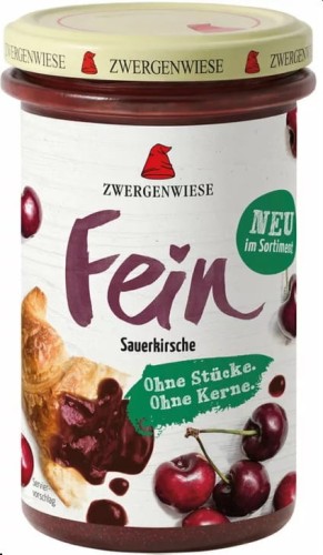 4019736017332 PASTA WIŚNIOWA BEZGLUTENOWA BIO 280 g - ZWERGENWIESE
