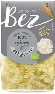 Makaron bezglutenowy ryżowy świder BIO 250 g - Bartolini