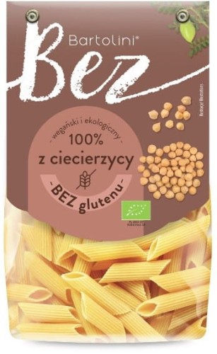 5901902004583 Makaron z ciecierzycy penne BEZGL. BIO 250g BARTOLINI