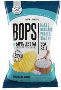 Chipsy ziemniaczane pieczone z solą morską BEZGL. BIO 85 g MCLLOYDS