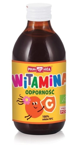 5905072471282 Sok z owoców róży i jabłek  ODPORNOŚĆ BIO 250 ml POLSKA RÓŻA