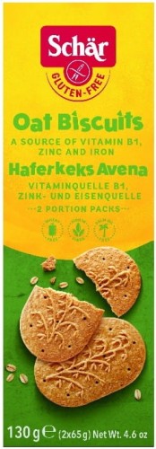 8008698016756 Oat biscuits- ciastka owsiane BEZGL. 130 g SCHAR