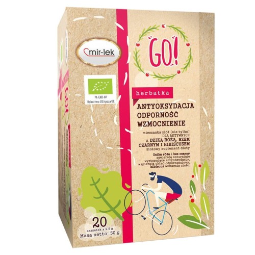 5906660437345 Herbatka Go! antyoksydacja, odporność, wzmocnienie Mir-lek BIO, 20 saszetek x 2,5g
