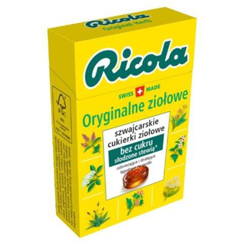 7610700003589 Cukierki ziołowe oryginalne RICOLA, 27,5g