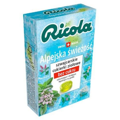 7610700008980 Cukierki ziołowe alpejska świeżość RICOLA, 27,5g