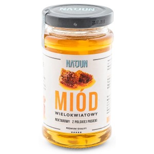 Miód wielokwiatowy nektarowy Natjun, 280g