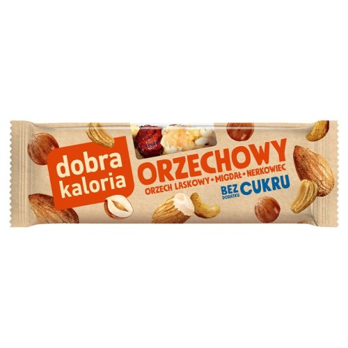 5903548002657 Baton orzechowy - migdał nerkowiec Dobra Kaloria, 23g