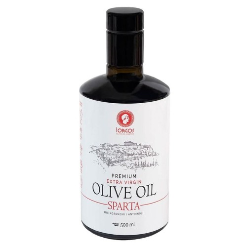 5903900941389 Oliwa z oliwek extra virgin PREMIUM ze Sparty butelka oliena, 500ml