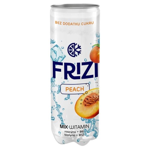 5905858064059 Napój owocowy lekko gazowany z dodatkiem witamin Brzoskwinia Frizi, 330ml