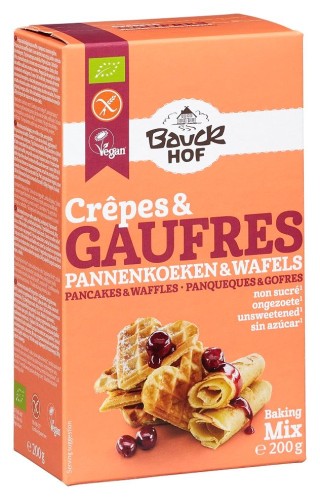 4015637826554 MIESZANKA NA GOFRY I NALEŚNIKI BEZGLUTENOWA BIO 200 g - BAUCK HOF