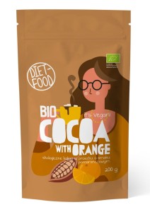 KAKAO O SMAKU POMARAŃCZY BIO 200 g - DIET-FOOD