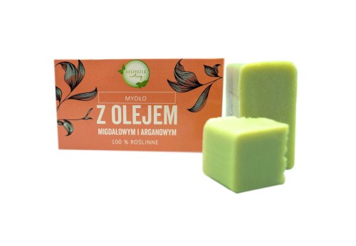 5907582695547 MYDŁO W KOSTCE Z OLEJEM MIGDAŁOWYM I ARGANOWYM 100 g - KOSZYCZEK NATURY