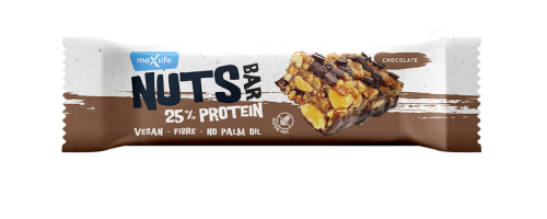 8588008572252 BATON PROTEINOWY 25 % Z ORZECHAMI CZEKOLADOWY BEZGLUTENOWY 40 g - MAXSPORT