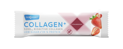 8588007031910 BATON KOLAGENOWY TRUSKAWKOWY BEZGLUTENOWY 40 g - MAXSPORT