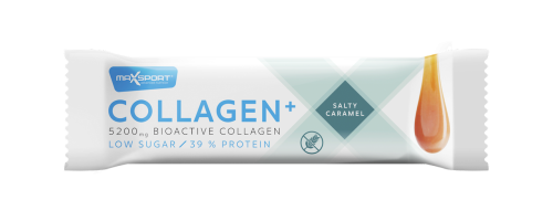 8588007031903 BATON KOLAGENOWY SŁONY KARMEL BEZGLUTENOWY 40 g - MAXSPORT