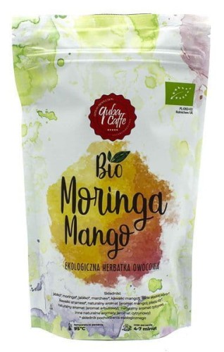 5908220441786 HERBATKA OWOCOWA MORINGA MANGO BIO 100 g - QUBA CAFFE