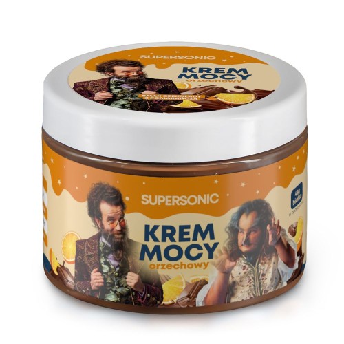 5905644489752 KREM ORZECHOWY O SMAKU CZEKOLADY Z POMARAŃCZĄ 250 g - SUPERSONIC (AKADEMIA PANA KLEKSA)