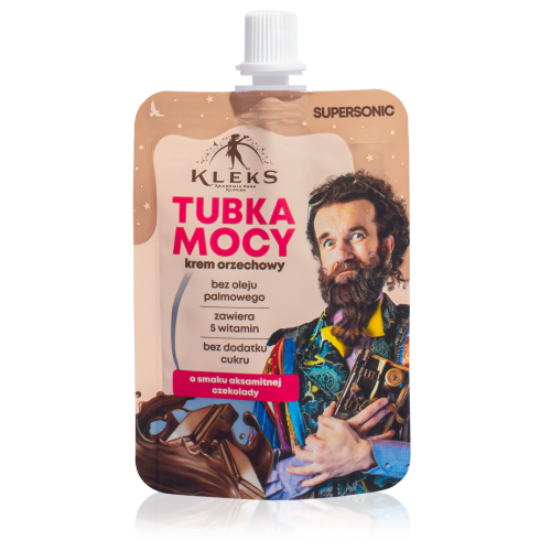 5905644489431 KREM ORZECHOWY TUBKA MOCY O SMAKU AKSAMITNEJ CZEKOLADY 50 g - SUPERSONIC (AKADEMIA PANA KLEKSA)