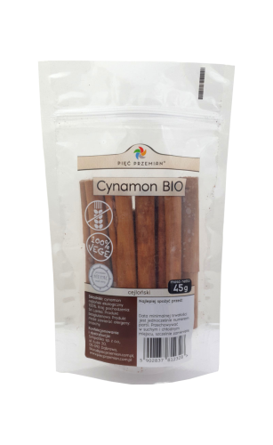5902837812328 Kora cynamonu cejlońskiego BIO 45 g - Pięć Przemian