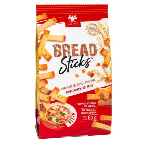 5905940342904 Paluszki chlebowe Pizza Bread Sticks 60g