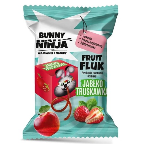 5902444124838 Przekąska owocowa o smaku jabłko-truskawka Fruit Fluk, 15 g