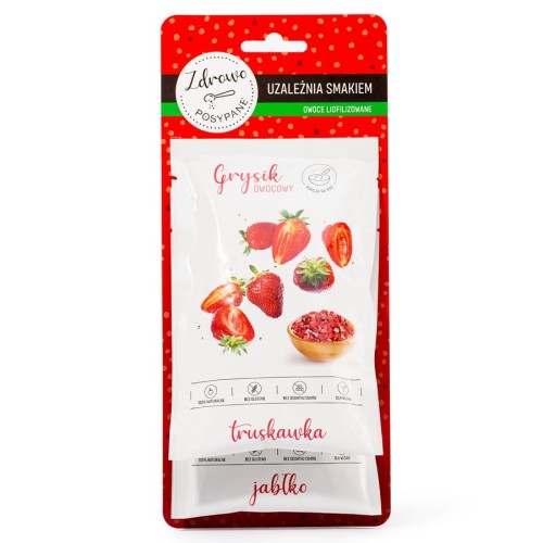 5904870793237 Owoce liofilizowane w grysiku set czerwony Zdrowo Posypane, 14g
