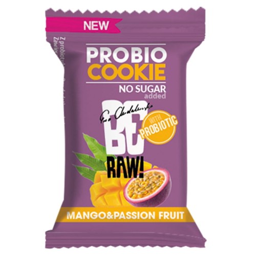 5903246569599 Baton Probio Cookie Mango&Passion Fruit BeRAW, 18g