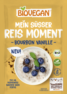 DESER RYŻOWY INSTANT Z WANILIĄ BOURBON BEZGLUTENOWY BIO 56 g - BIOVEGAN