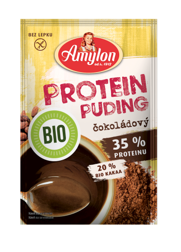 8594006663748 BUDYŃ PROTEINOWY O SMAKU CZEKOLADOWYM BEZ DODATKU CUKRU BEZGLUTENOWY BIO 45 g - AMYLON