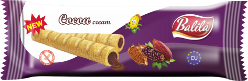 8588004918054 RURKI KUKURYDZIANE NADZIEWANE KREMEM KAKAOWYM BEZGLUTENOWE 18 g - BALILA
