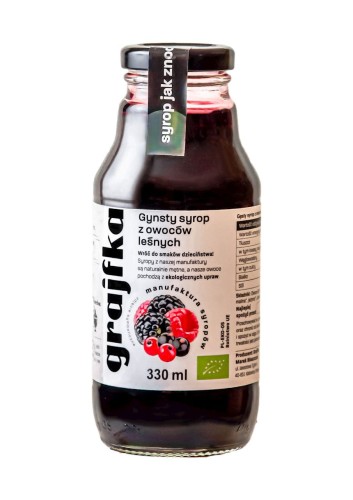 5904883083776 SYROP Z OWOCÓW LEŚNYCH BIO 330 ml - GRAJFKA