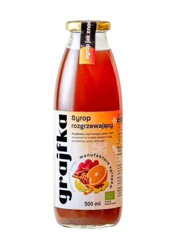 5906058141021 SYROP ROZGRZEWAJĄCY BIO 500 ml - GRAJFKA