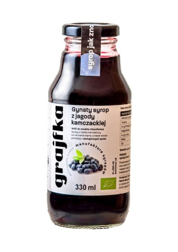 5906058141052 SYROP Z JAGODY KAMCZACKIEJ BIO 330 ml - GRAJFKA