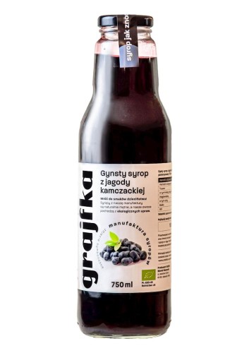 5906058141069 SYROP Z JAGODY KAMCZACKIEJ BIO 750 ml - GRAJFKA