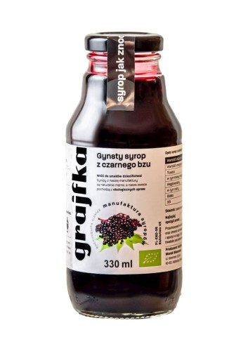 5906058141083 SYROP Z CZARNEGO BZU BIO 330 ml - GRAJFKA