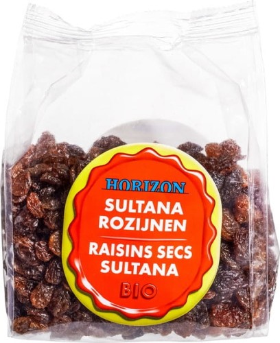 8712439500755 RODZYNKI SUŁTANKI BEZGLUTENOWE BIO 250 g - HORIZON