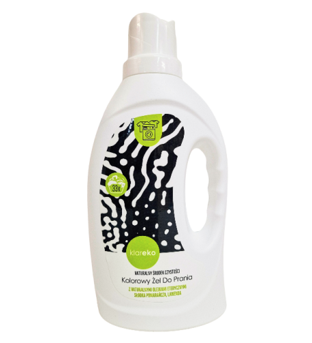 5908217931221 ŻEL DO PRANIA KOLOROWYCH UBRAŃ SŁODKA POMARAŃCZA - LAWENDA 1 L (33 PRANIA) - KLAREKO