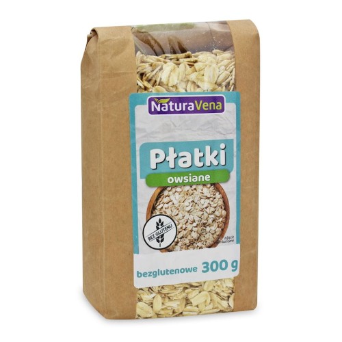 5906750252674 PŁATKI OWSIANE BEZGLUTENOWE 300 g - NATURAVENA