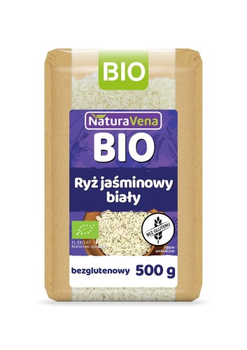 5906750252698 RYŻ JAŚMINOWY BIAŁY BEZGLUTENOWY BIO 500 g - NATURAVENA
